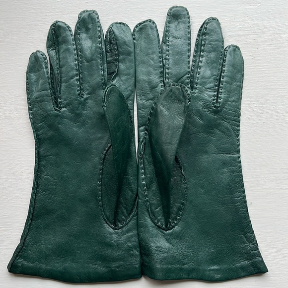 Anne Klein Vintage 90s Leather Gloves - Picture 5 of 9